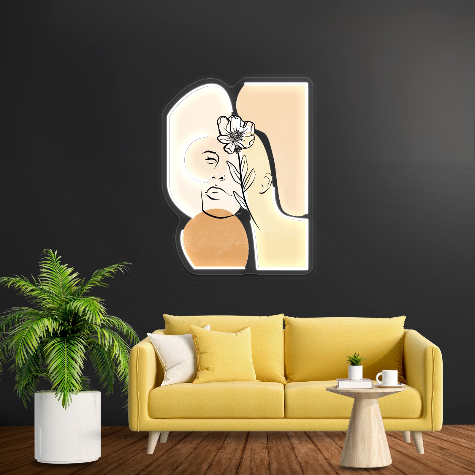 Neutral Abstract Wall Artwork Neon Signs | Shineneon