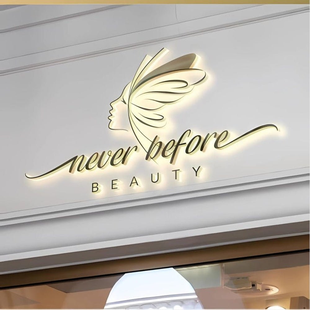 Never Before Beauty 3D Backlit Channel Letters Led Light Sign - Shineneon