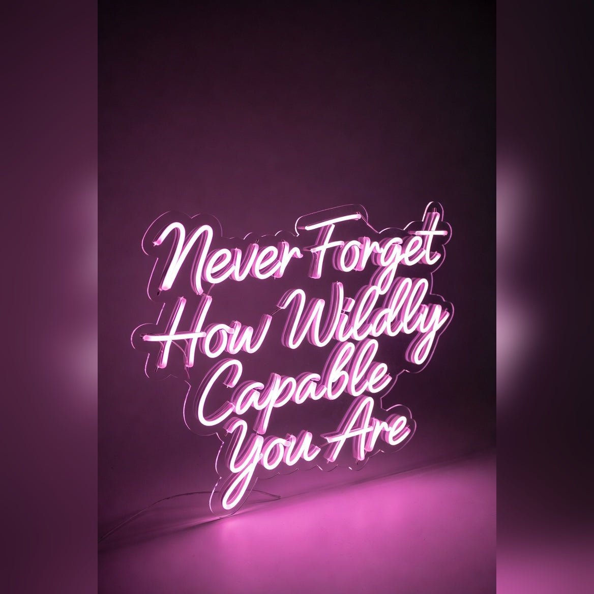 Never Forget How Wildly Capable You Are LED Neon Sign Wall Neon Sign - Shineneon
