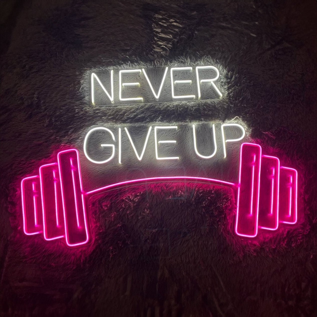 Never Give Up Neon Sign - Shineneon