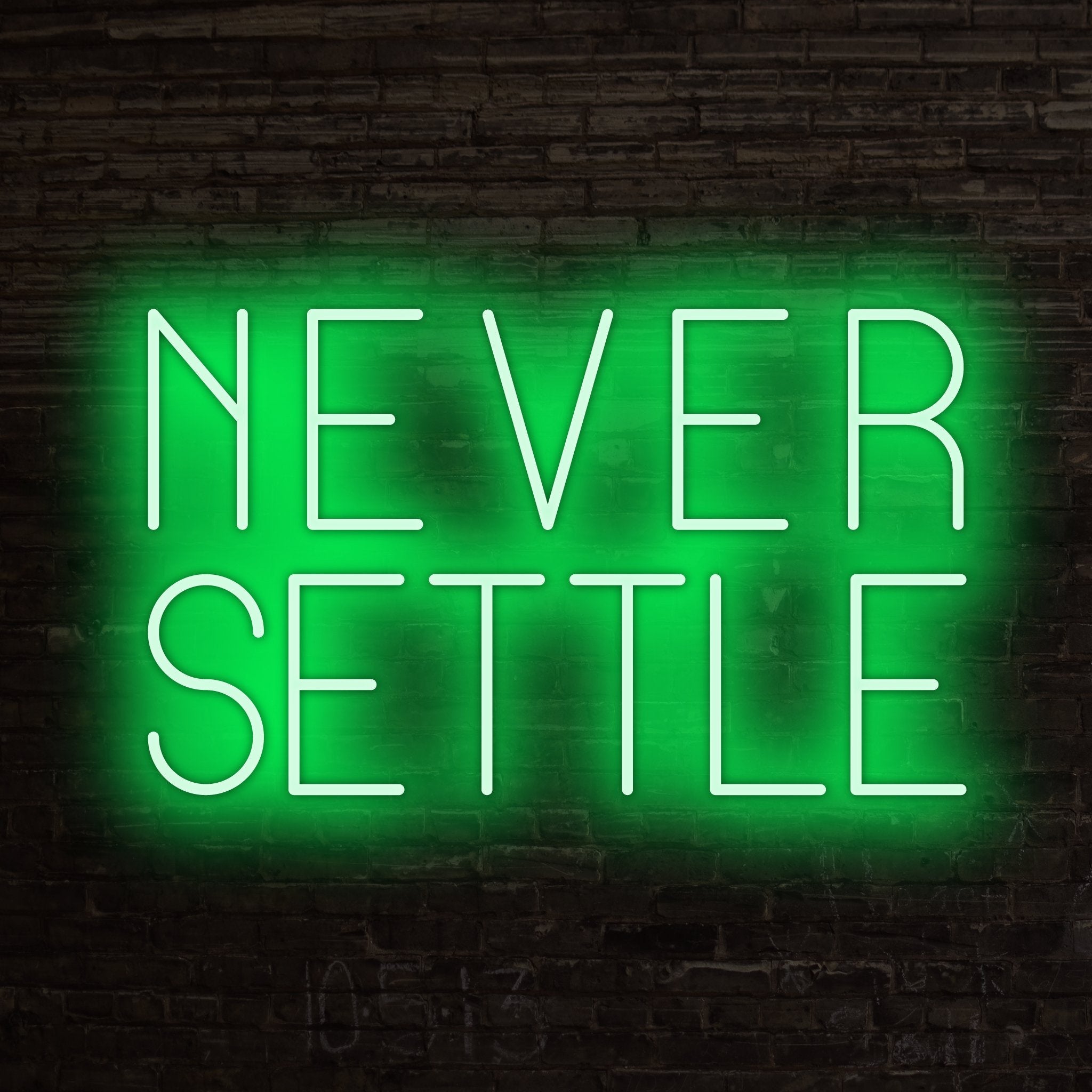Never Settle Led Neon Sign | Shineneon