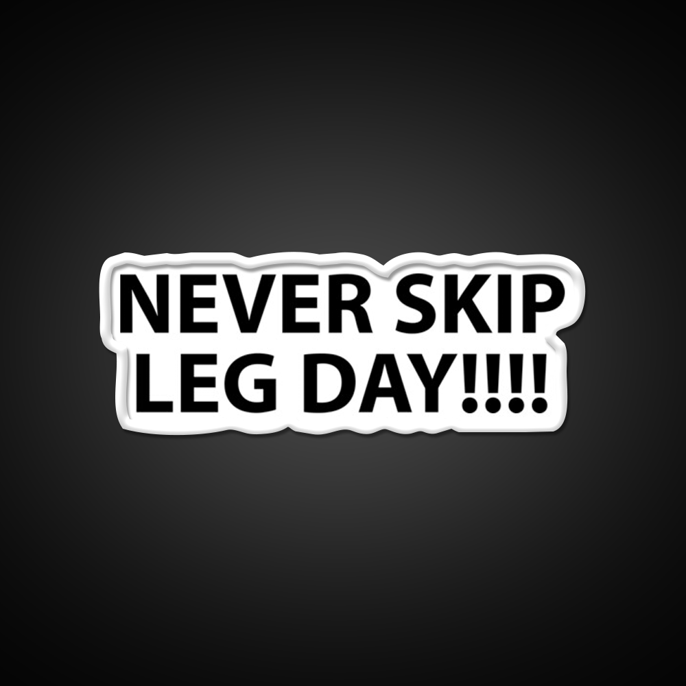 Never Skip Leg Day Gym Fitness Led Neon Sign Rgb Color