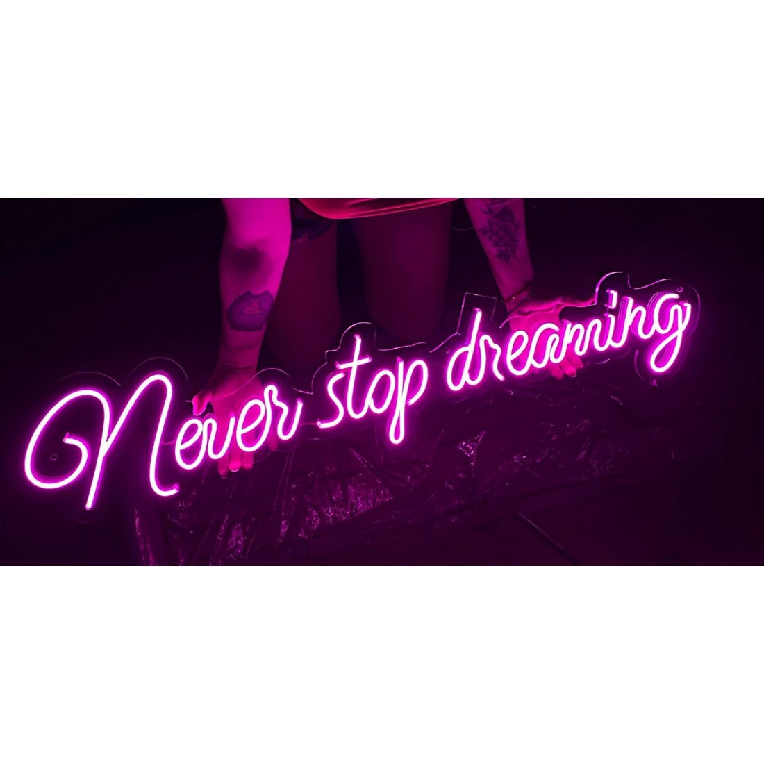Never Stop Dreaming Led Sign Business Neon Sign - Shineneon
