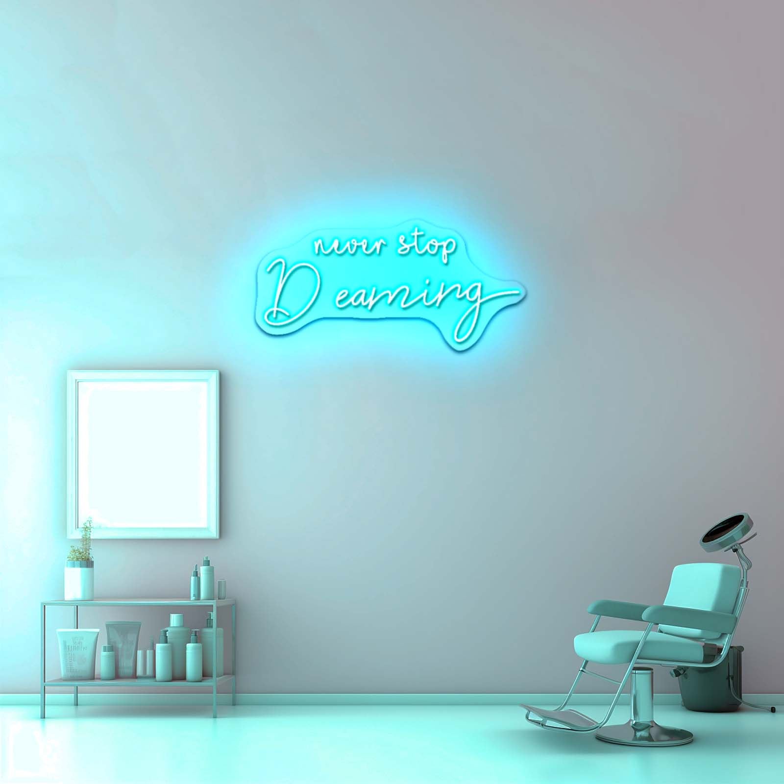 Never Stop Dreaming Neon Sign Motivational Neon Sign For Bedroom