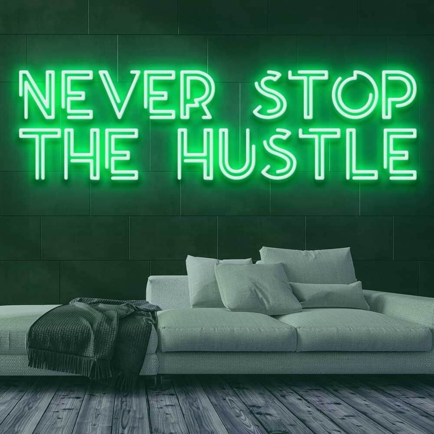 Never Stop The Hustle Led Neon Sign | Shineneon