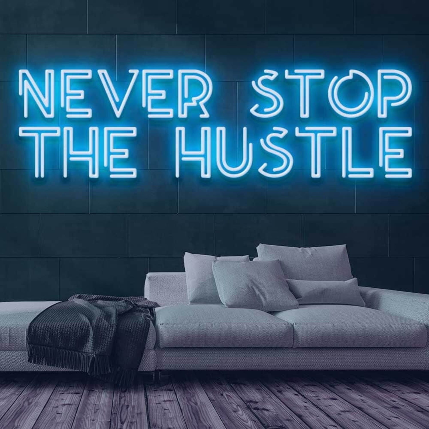 Never Stop The Hustle Led Neon Sign | Shineneon