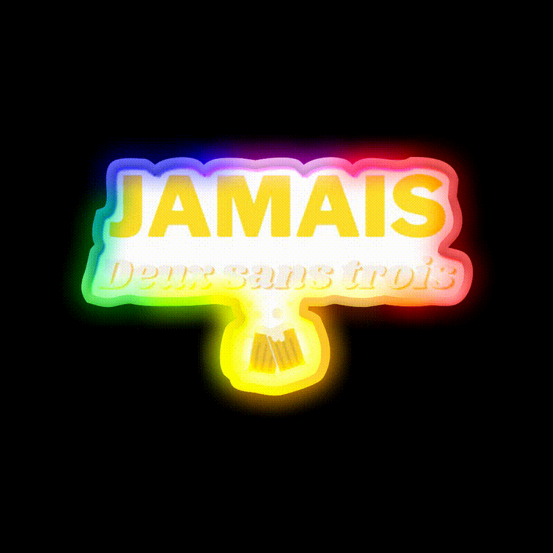 Never Two Without Three Man Cave Bar Led Neon Sign Rgb Color