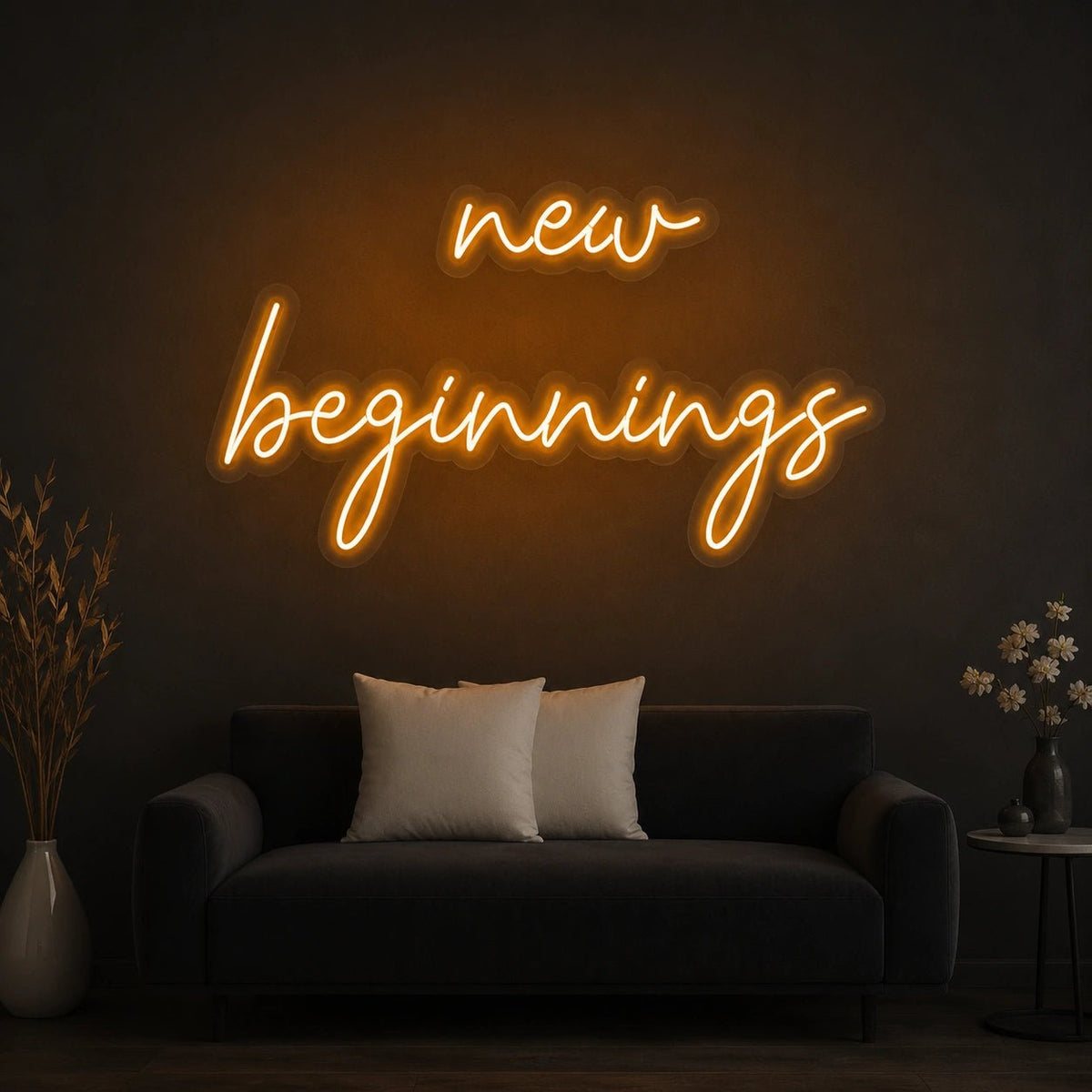 New Beginnings Script LED Neon Sign - Shineneon