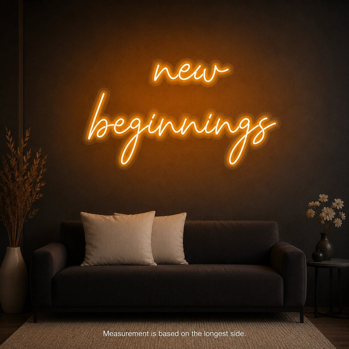 New Beginnings Script LED Neon Sign - Shineneon