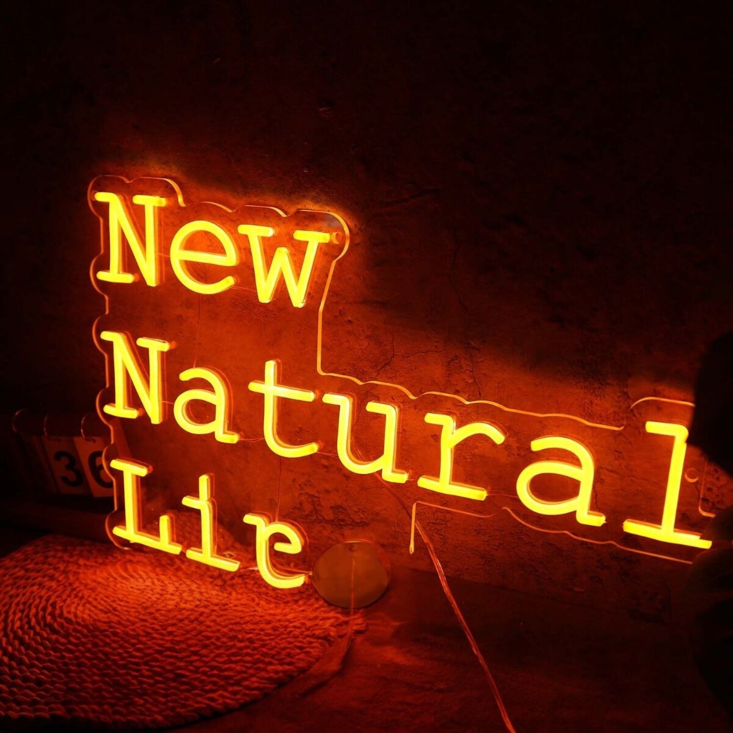 New Natural Line Orange Led Neon Sign - Shineneon