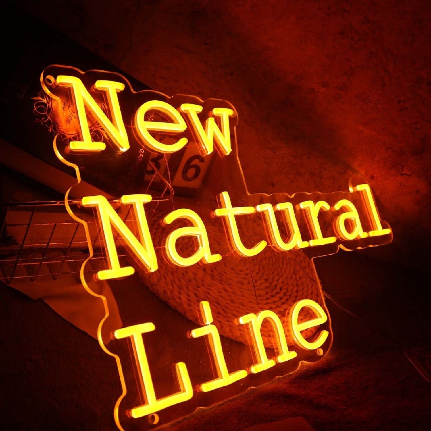 New Natural Line Orange Led Neon Sign - Shineneon