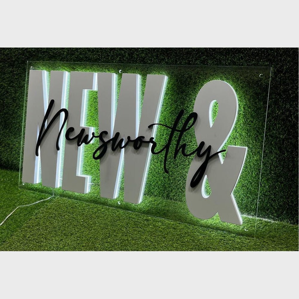 New Newsworthy Acrylic Business Logo Sign - Shineneon
