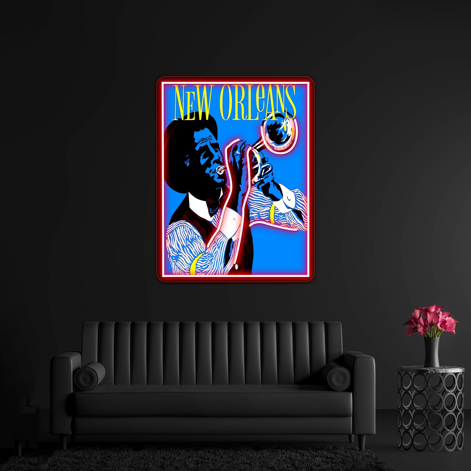 New Orleans Vintage Jazz Advertising Print Wall Artwork Neon Signs | Shineneon