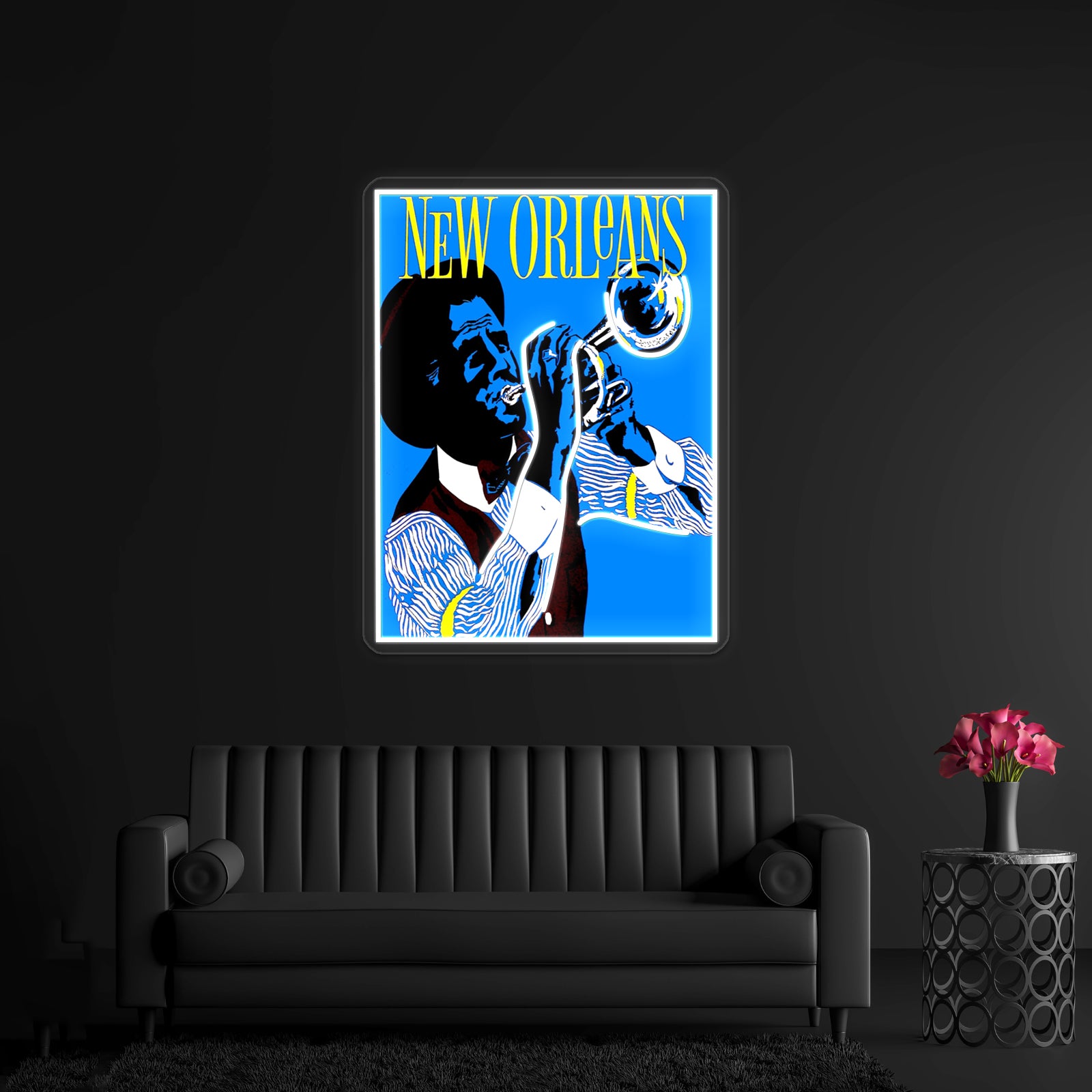 New Orleans Vintage Jazz Advertising Print Wall Artwork Neon Signs | Shineneon