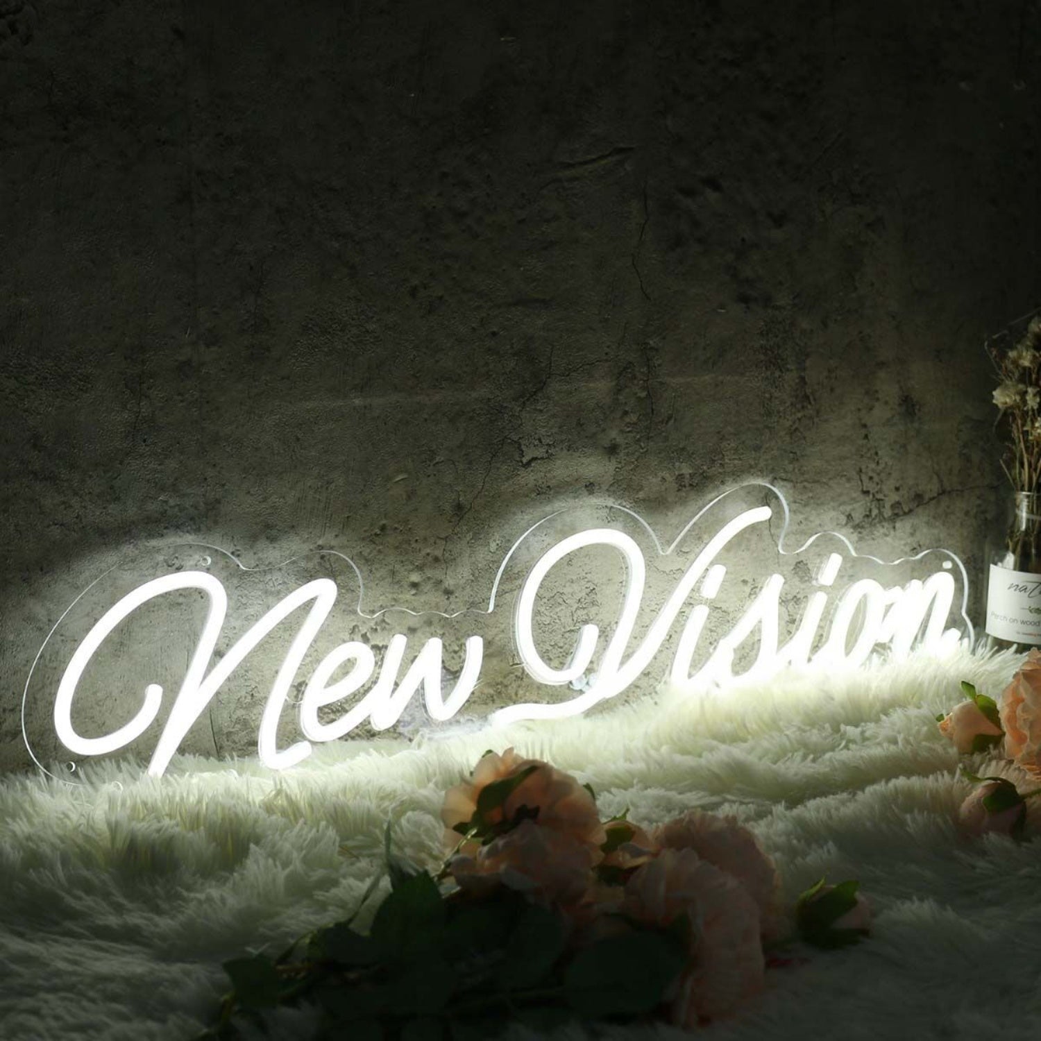 New Vision White Led Neon Sign - Shineneon