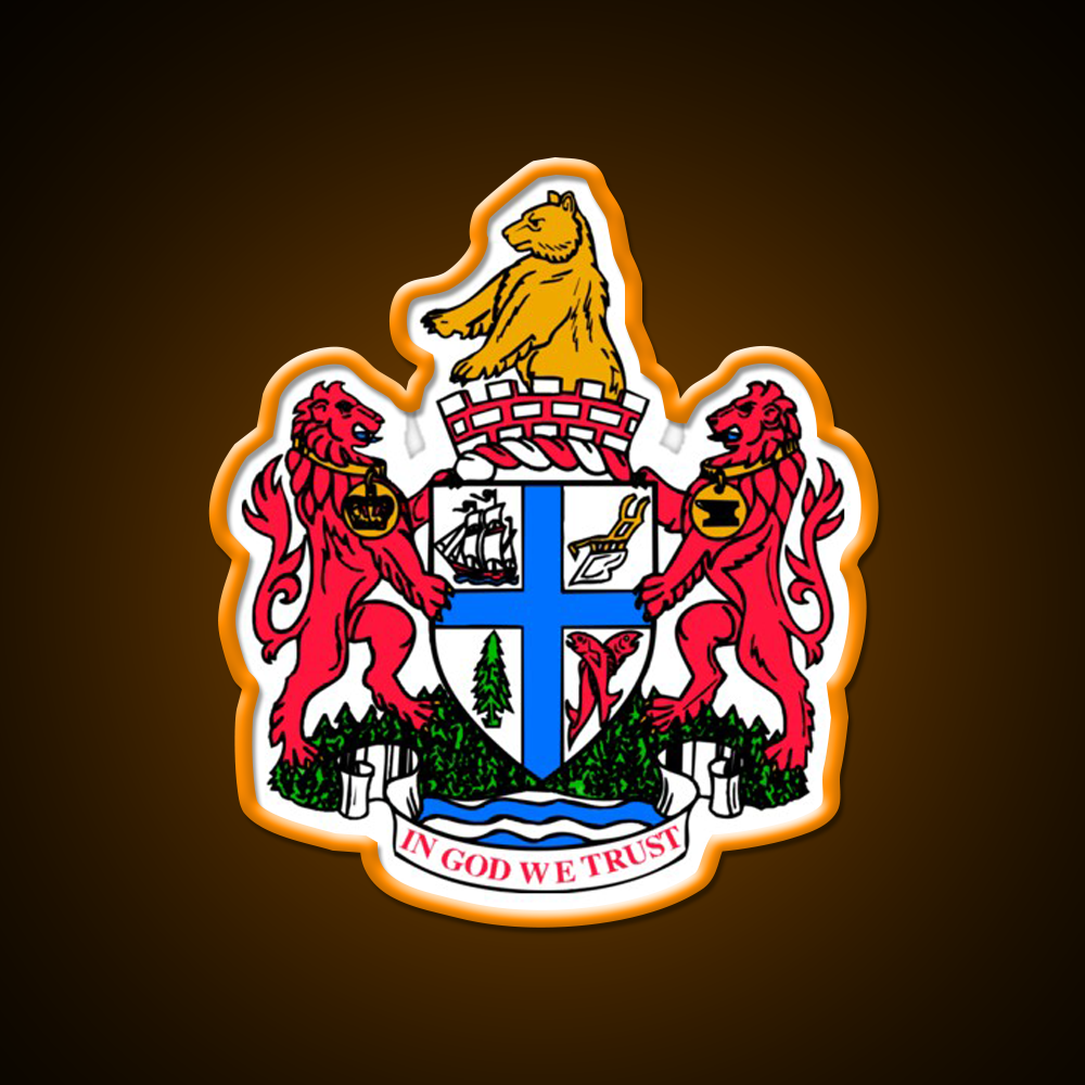 New Westminster Coat Of Arms Asian Cultural Led Neon Sign Rgb Color - LED neon sign view 6