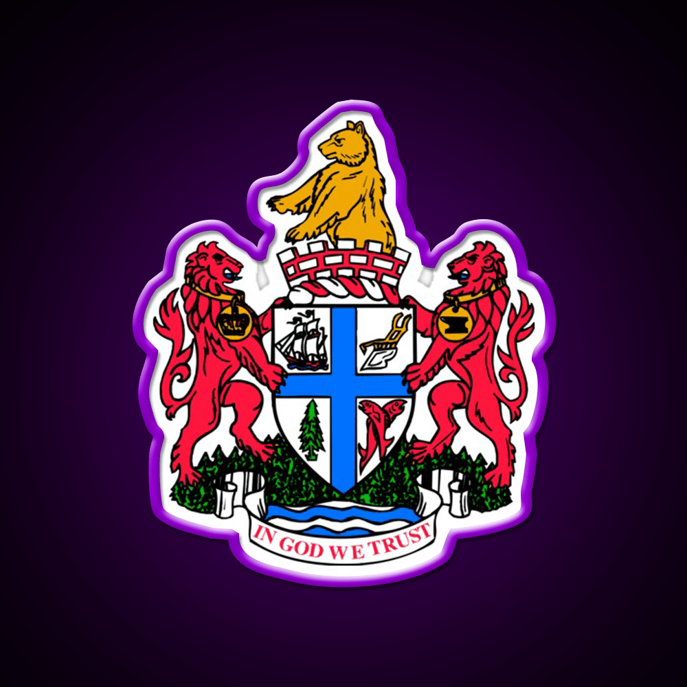 New Westminster Coat Of Arms Asian Cultural Led Neon Sign Rgb Color - Shineneon