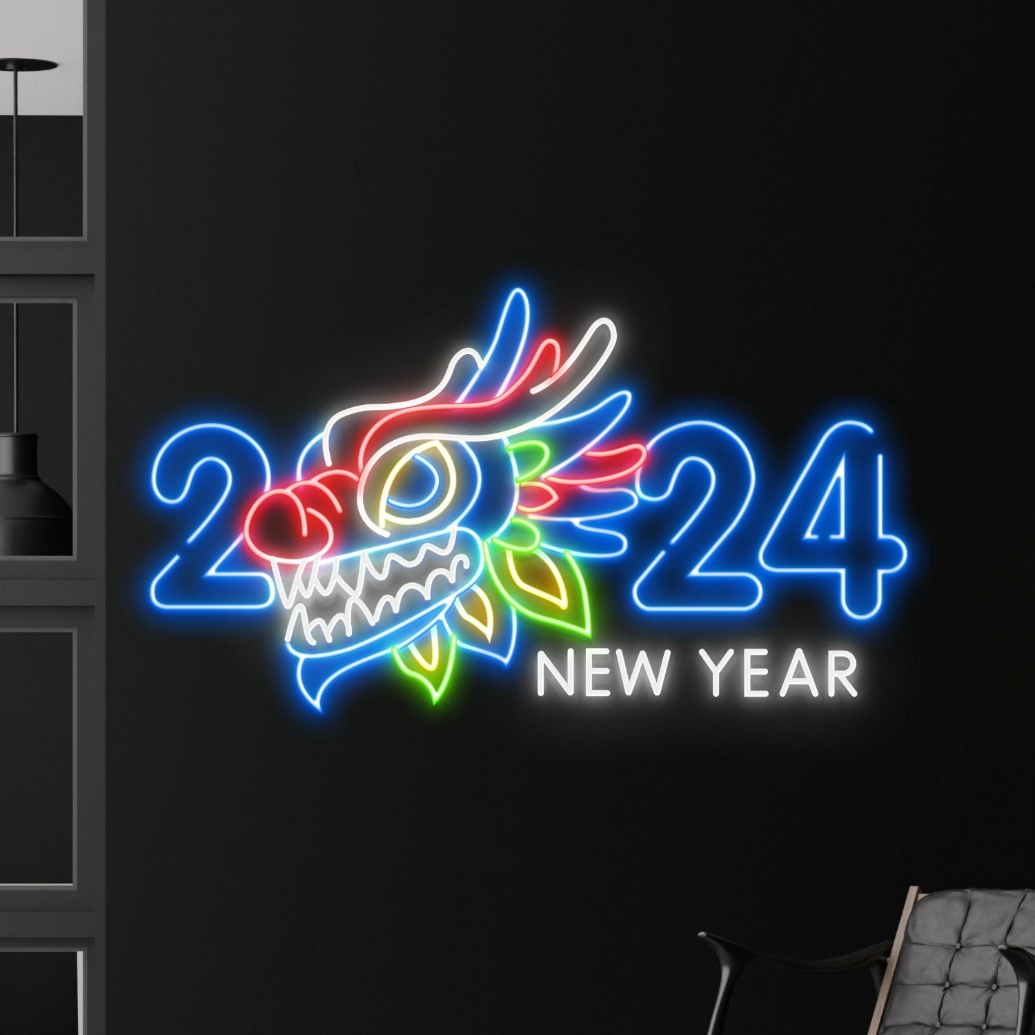 New Year Celebration Room Wall Sign Christmas Neon Decor | Shineneon