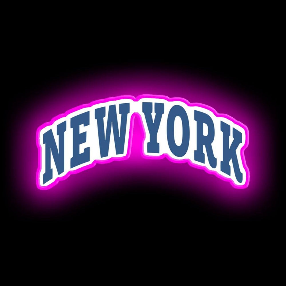 New York Capital Neon Sign - Size and dimension reference