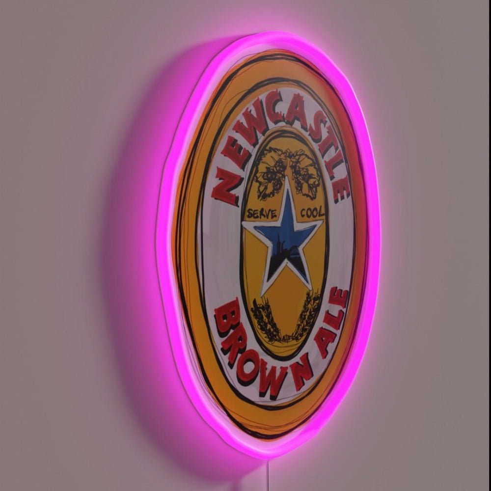 Newcastle Brown Ale Pop Art Rgb Led Neon Sign - Shineneon