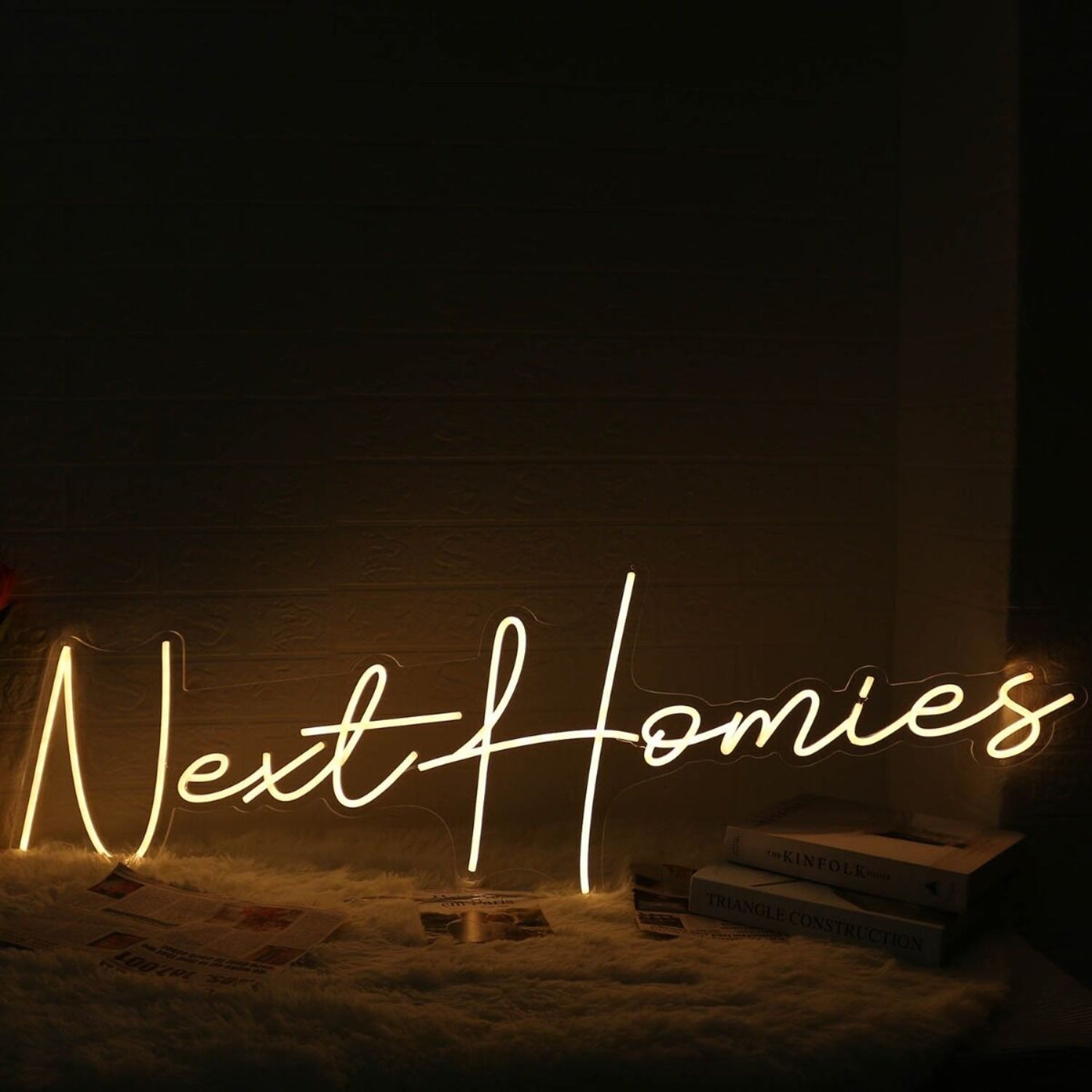 Next Homies Yellow Led Neon Sign | Shineneon