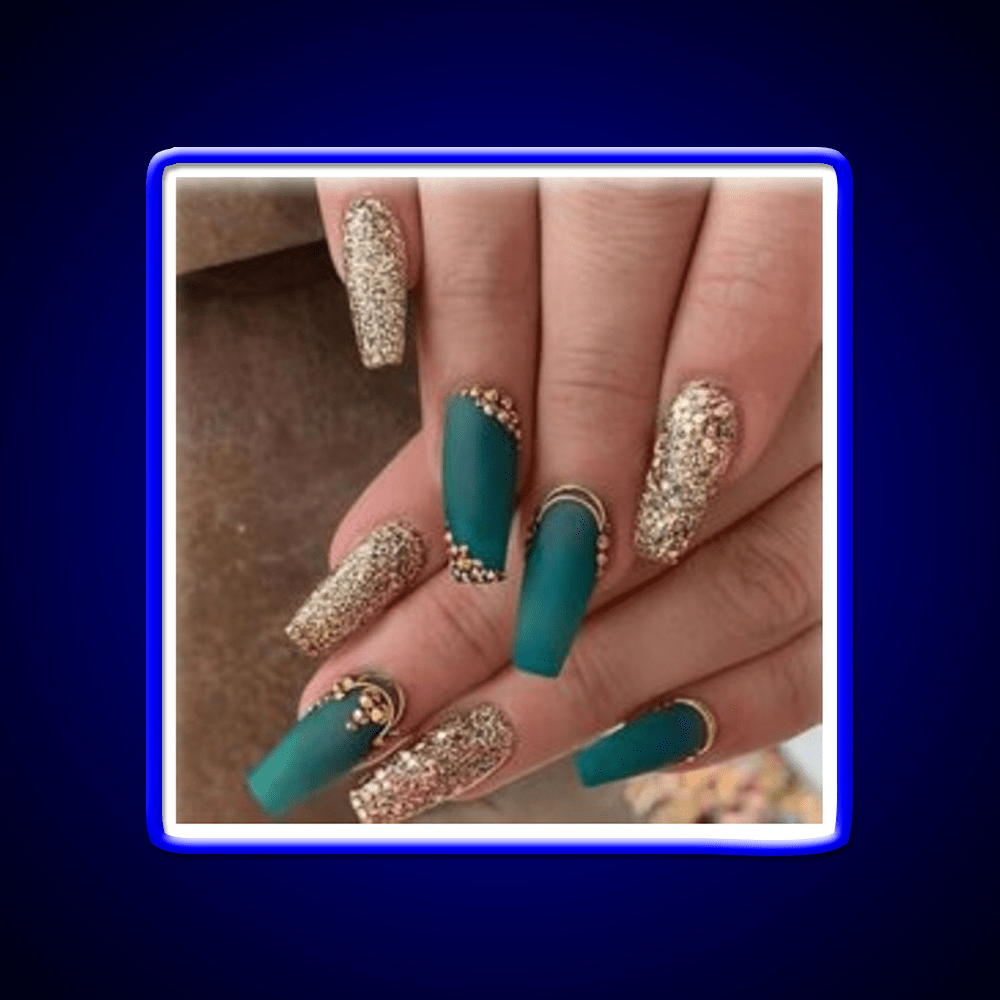 Nice Green Nails Create Nail Salon Led Neon Sign Rgb Color - Shineneon
