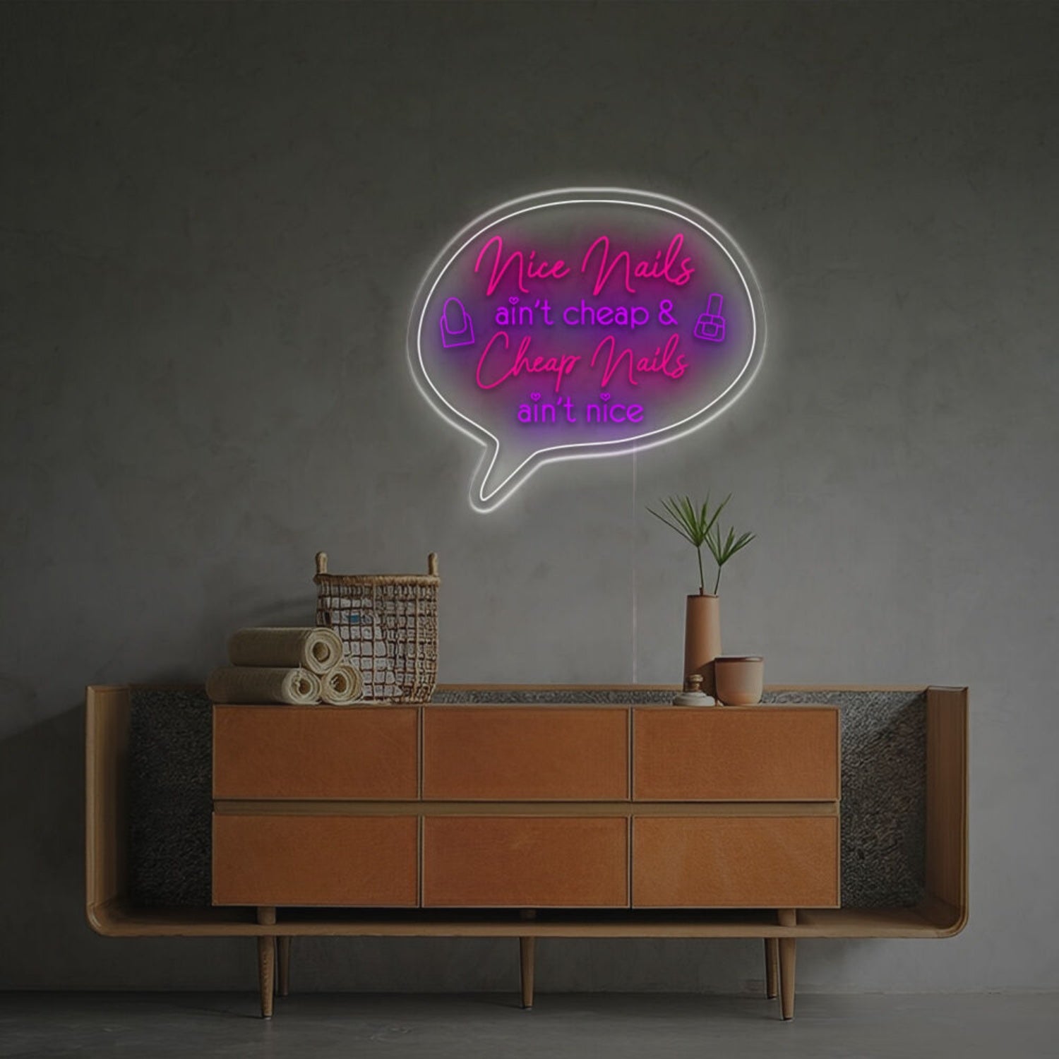 Nice Nails Aint Chexp Chexp Nails Aint Nice Led Neon Sign | Shineneon