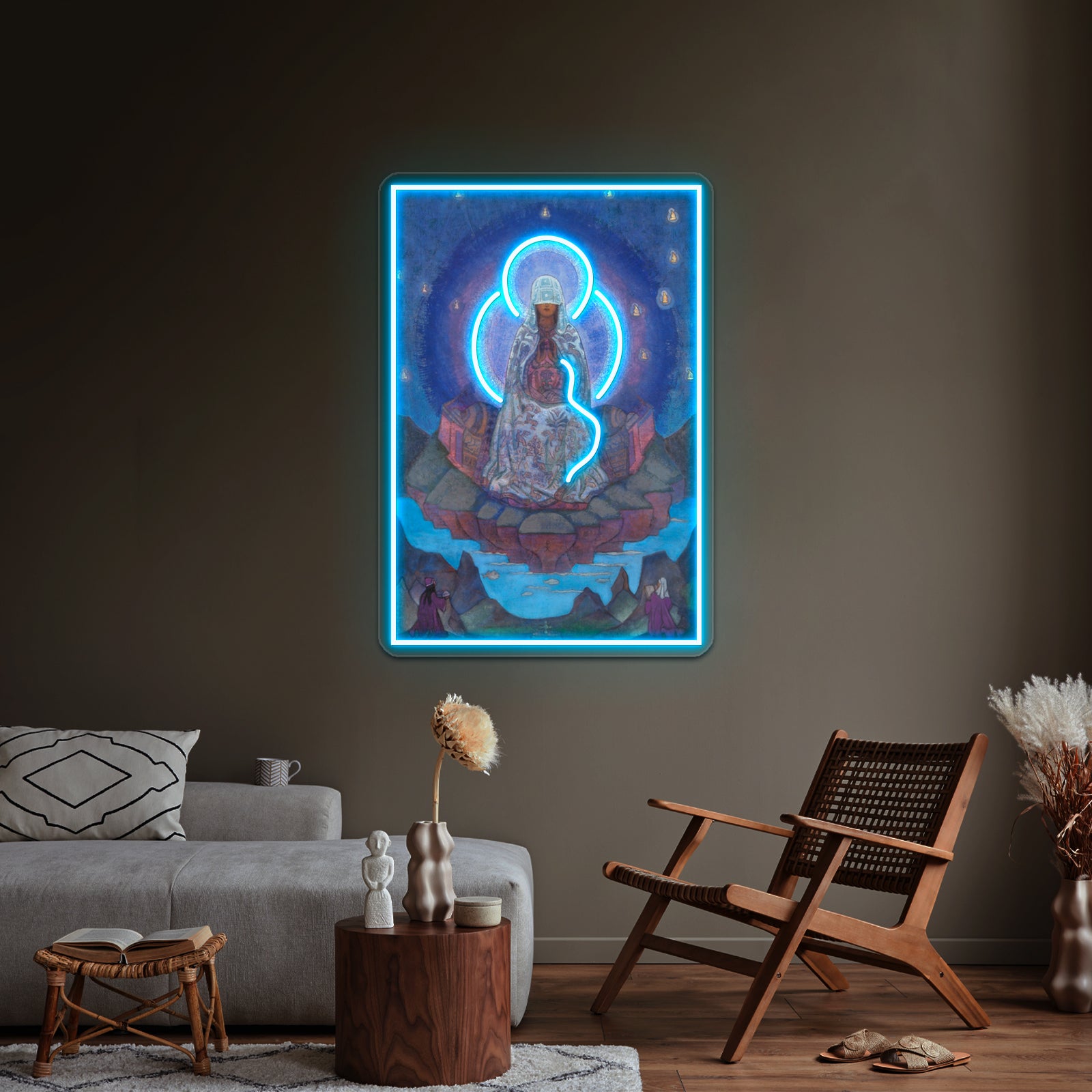Nicholas Roerich Mother Of The World Wall Artwork Neon Signs | Shineneon