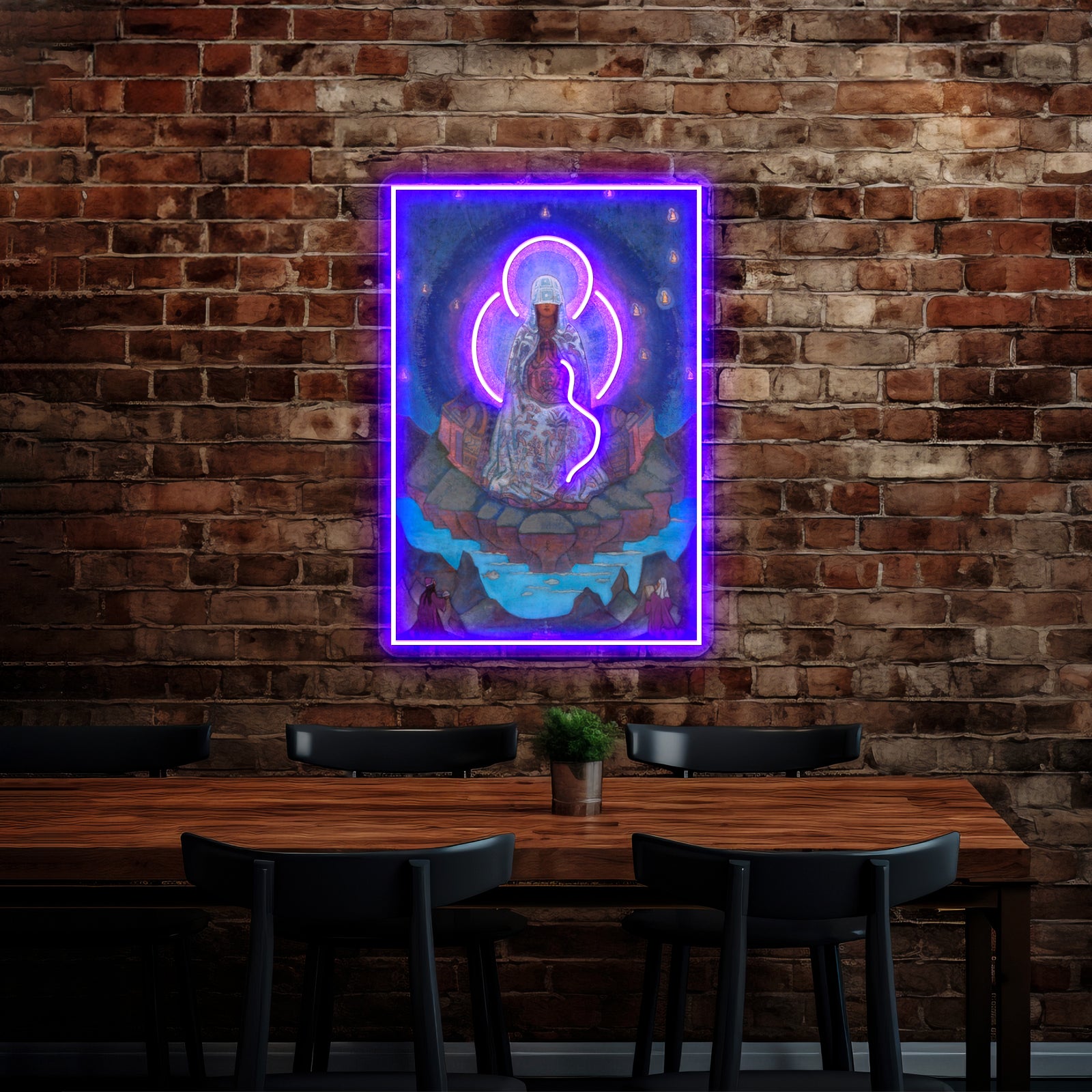 Nicholas Roerich Mother Of The World Wall Artwork Neon Signs | Shineneon