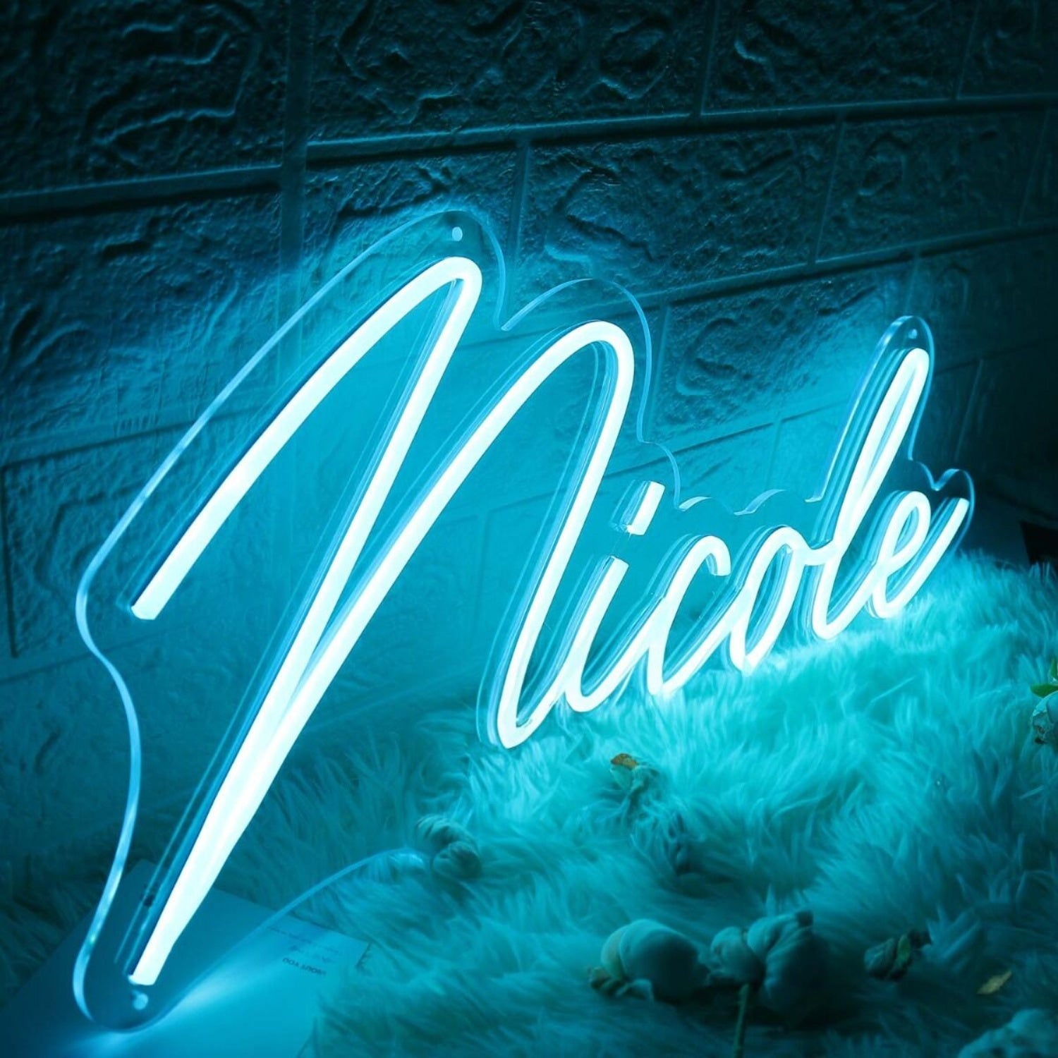 Nicole Blue Led Neon Sign - Shineneon
