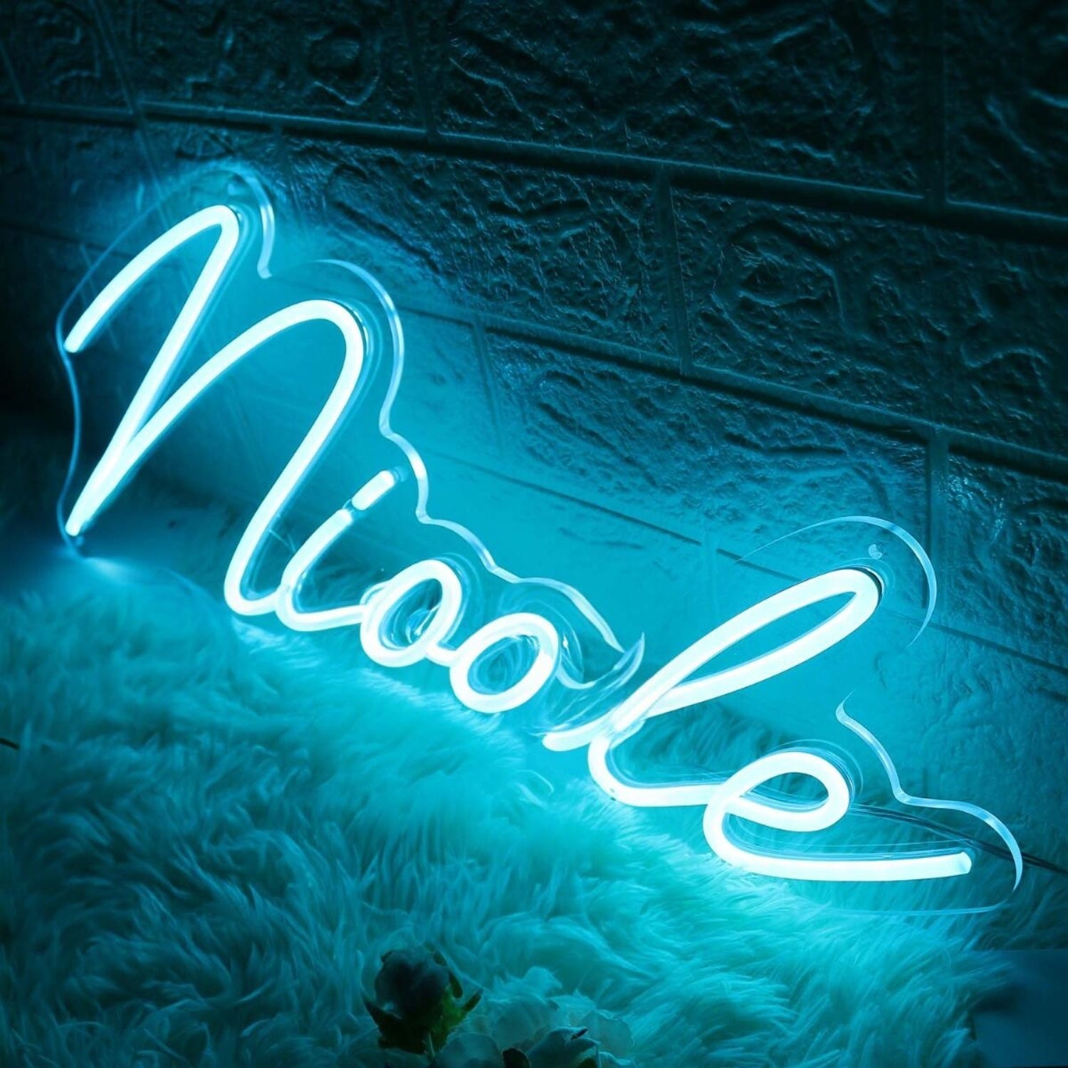 Nicole Blue Led Neon Sign - Shineneon