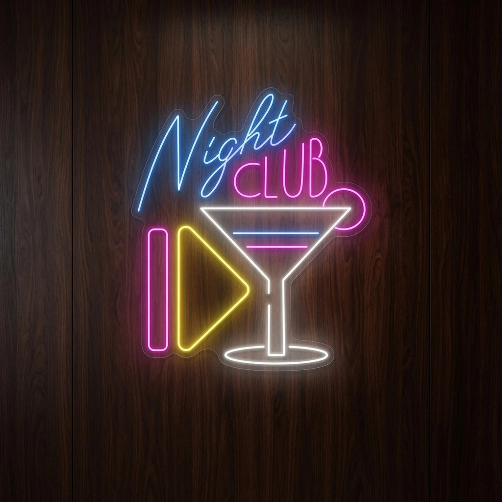 Night Club LED Neon Sign Home Wall Art - 04 Size Image