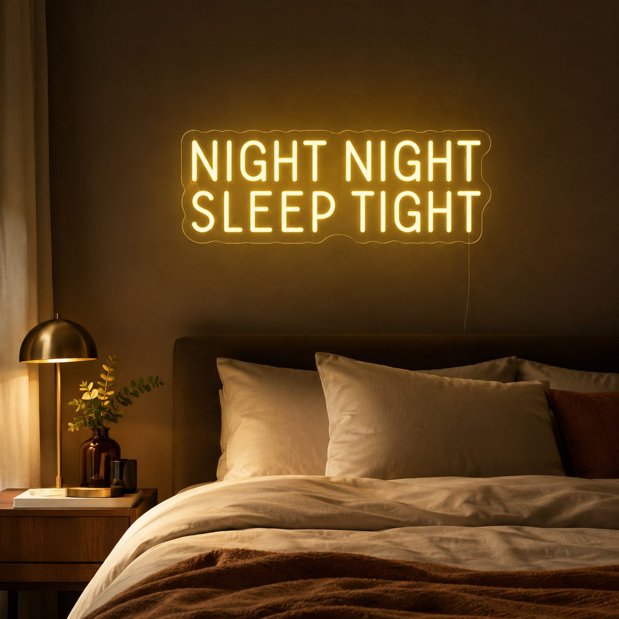 Night Night Sleep Tight LED Neon Sign - 02 High-Converting Product Image