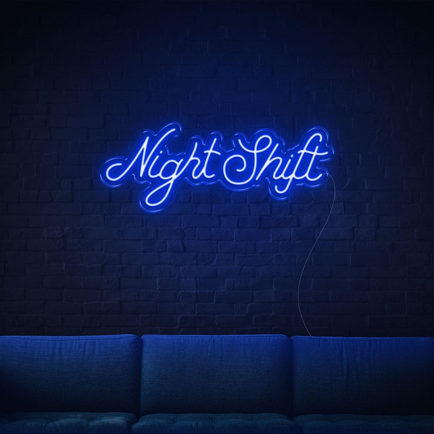 Night Shift Light Blue Decorative Led Neon Sign For Bar Cafe Home Decor | Shineneon