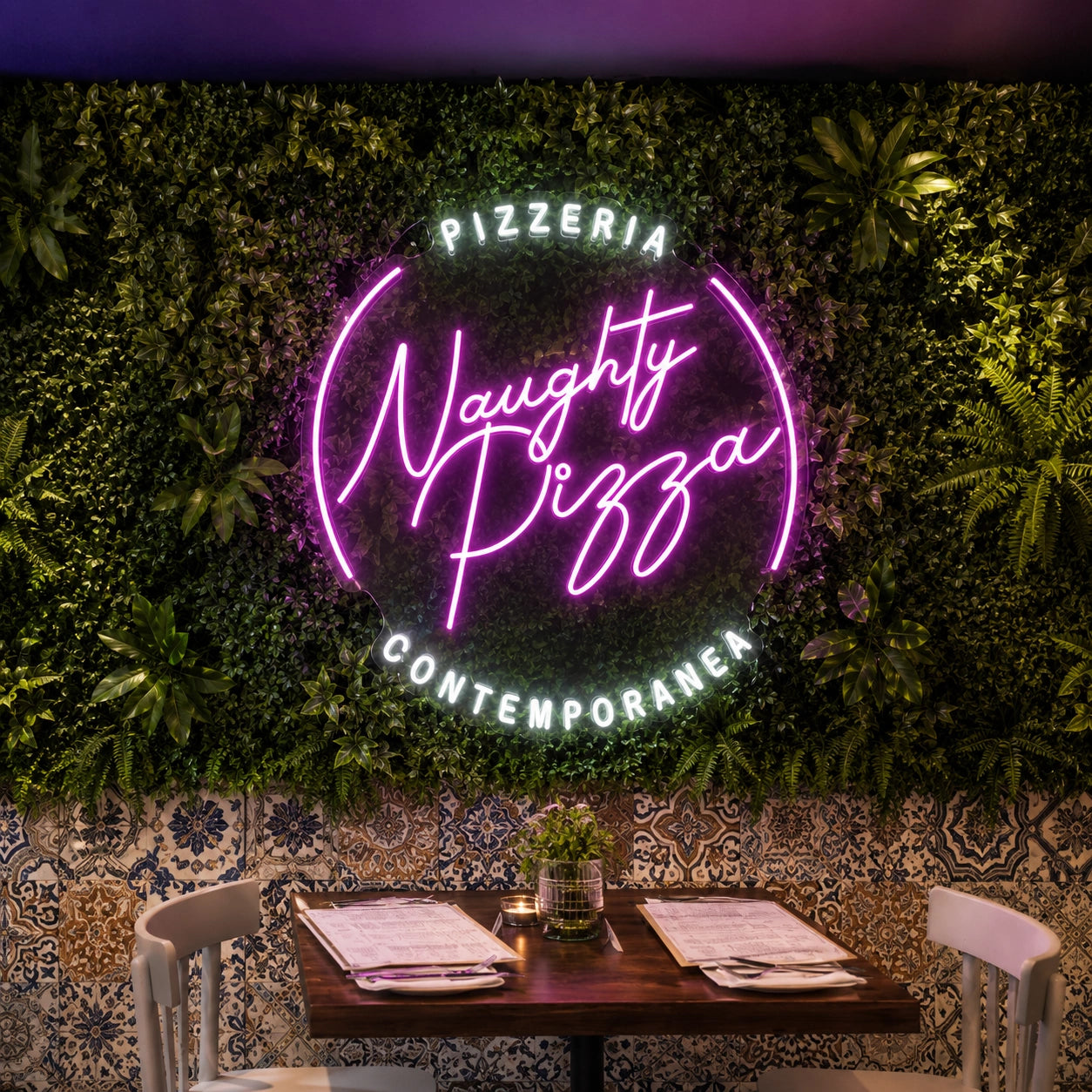 Night Time Pizza LED Neon Sign - 01 Original Product Image