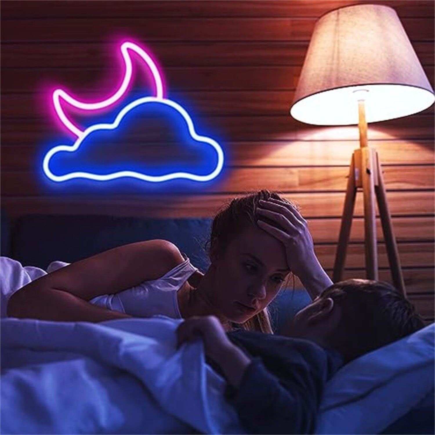 Nights Cloud And Moon Led Neon Sign For Magical Home Decor - Shineneon