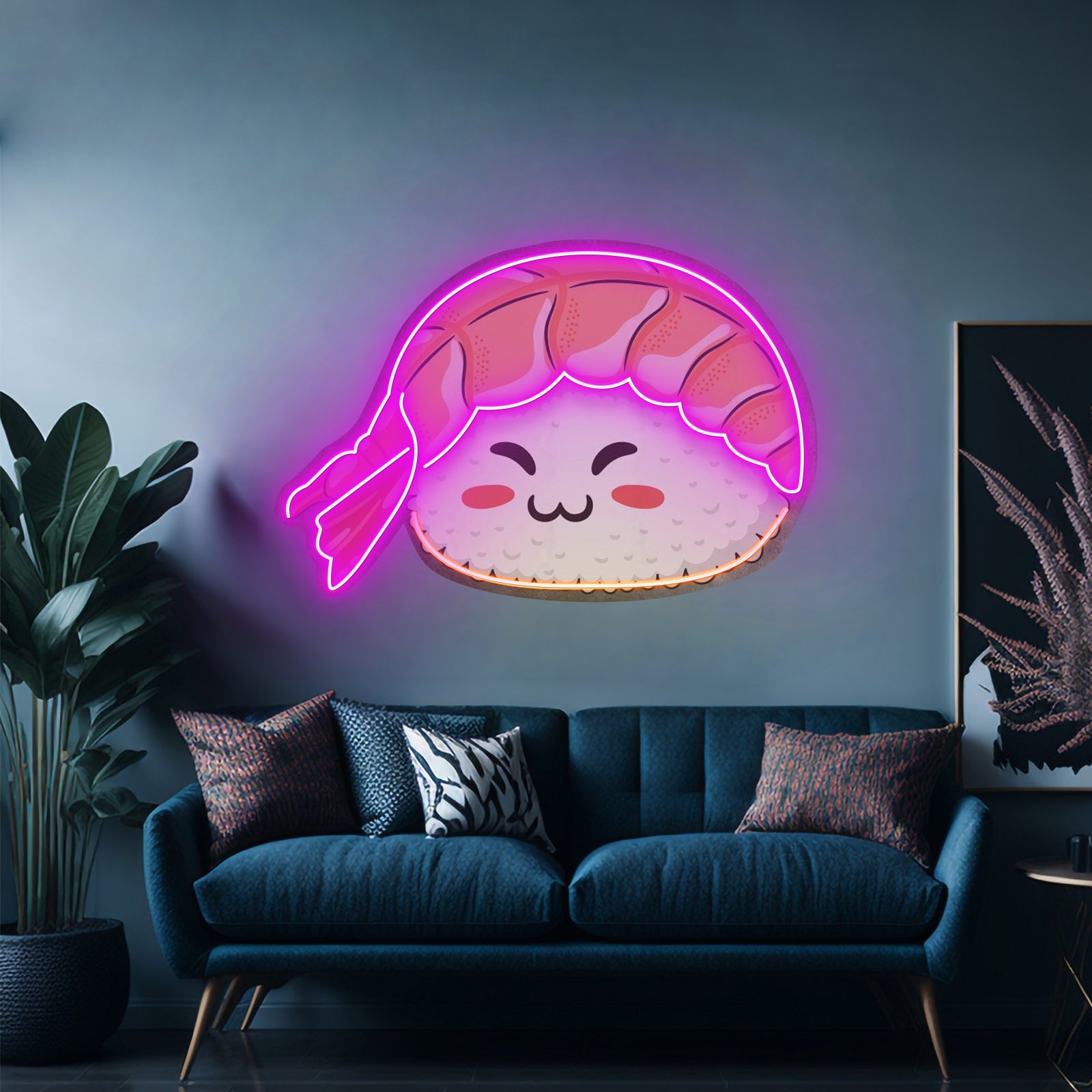 Nigiri Sushi Neon Acrylic Artwork