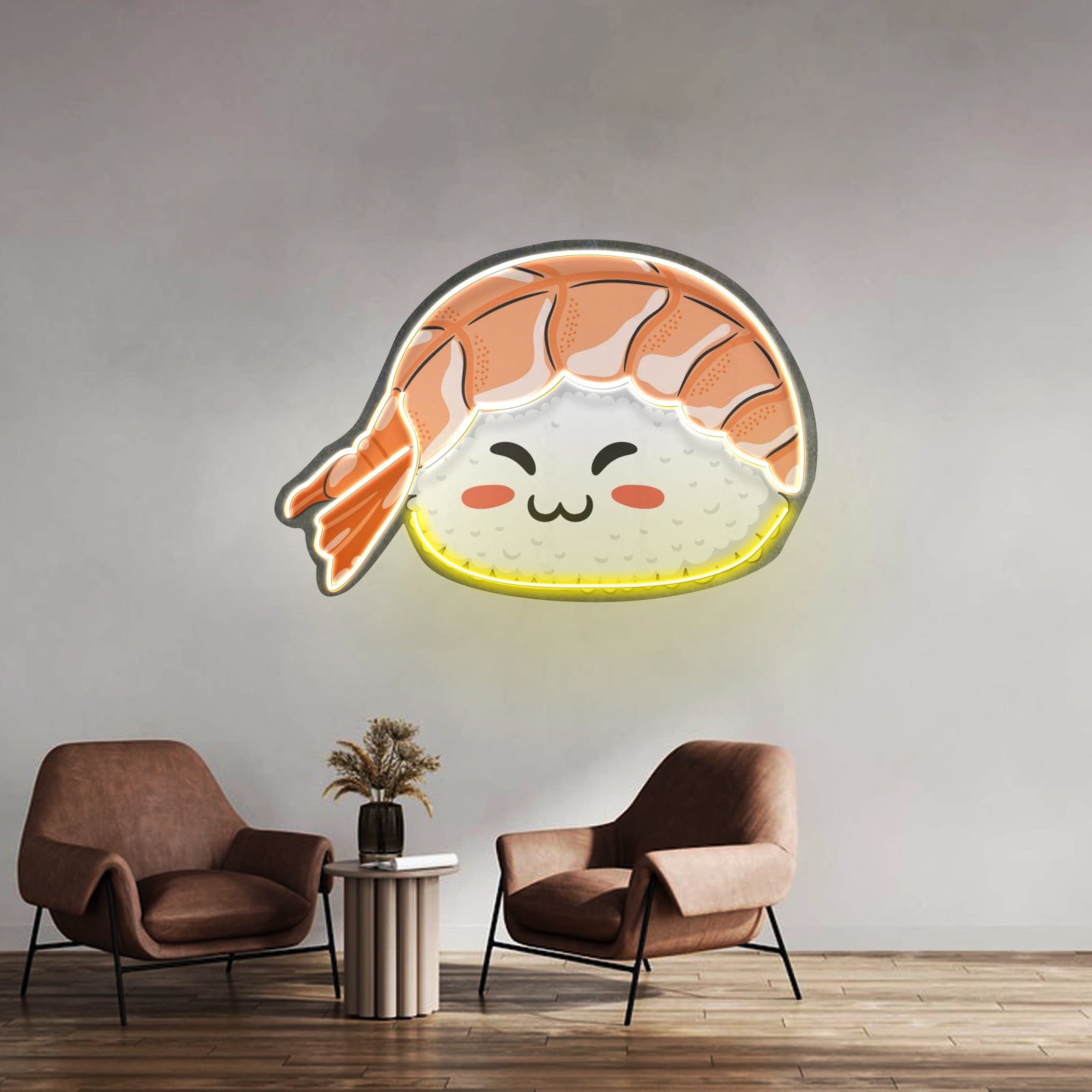 Nigiri Sushi Neon Acrylic Artwork