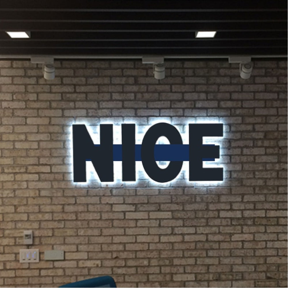 Nioe 3D Backlit Channel Letters Led Light Sign