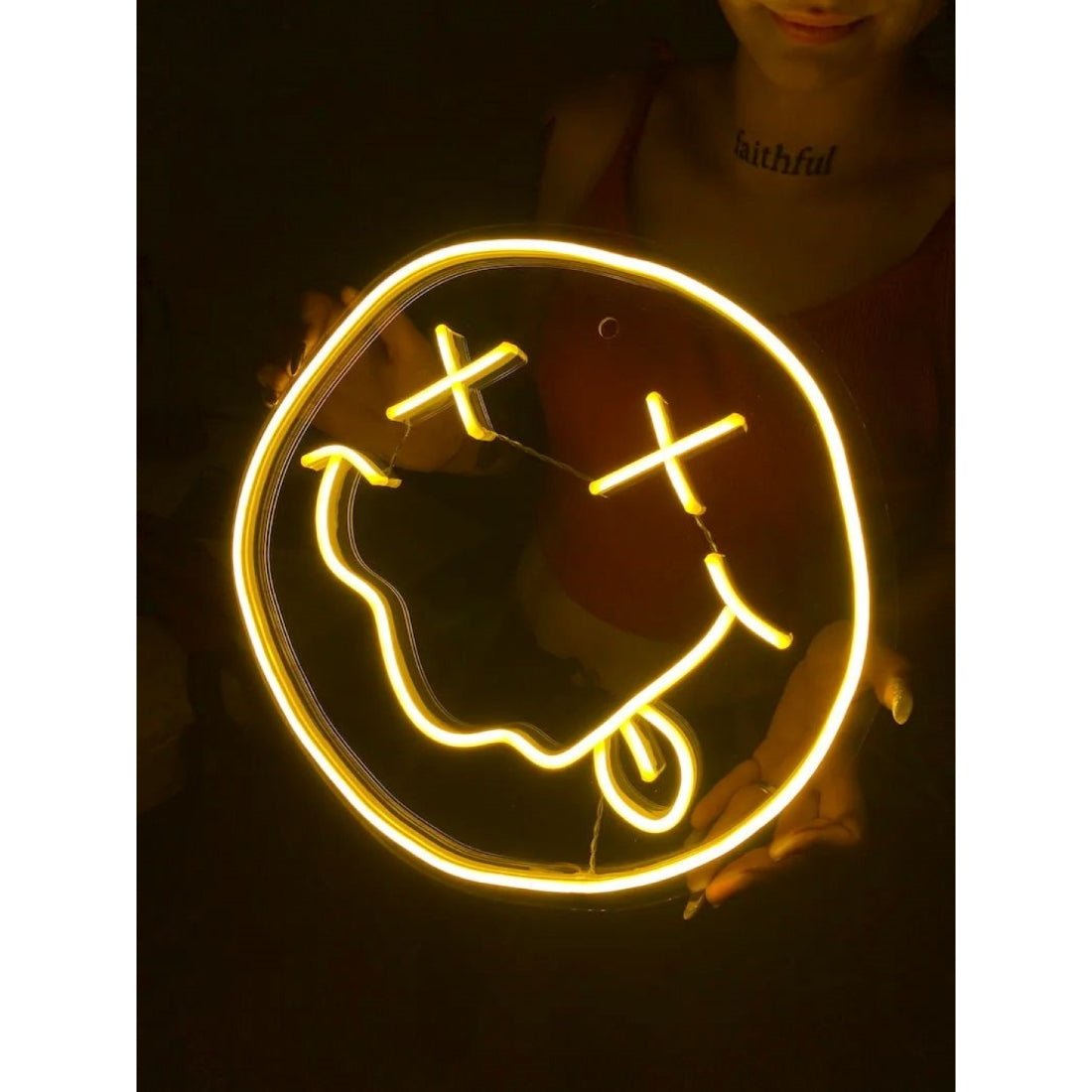 Nirvana Smiley Face Led Led Sign Business Neon Sign - Shineneon