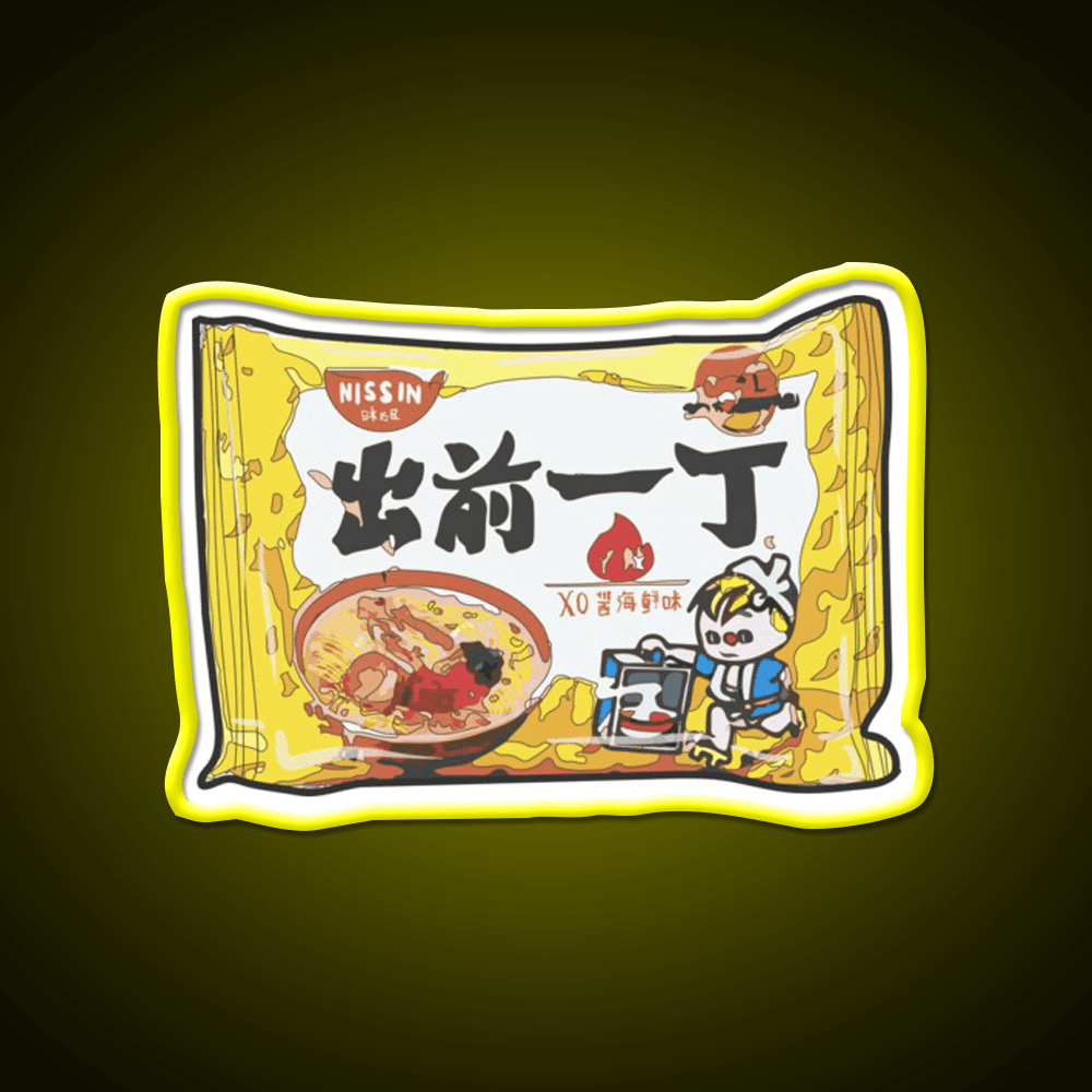 Nissin Seafood Snack Food Led Neon Sign Rgb Color - Shineneon