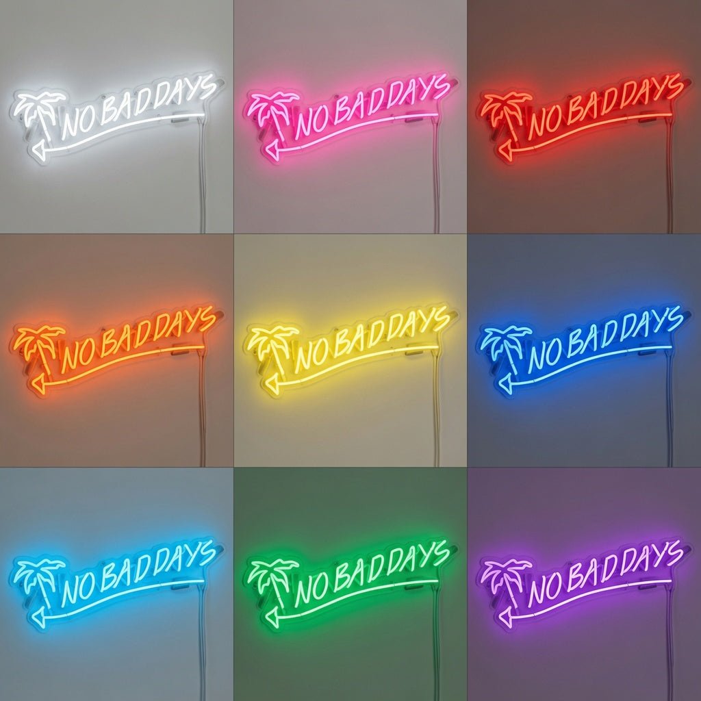 No Bad Days LED Neon Sign Living Room Decor Wall Neon Sign - Shineneon