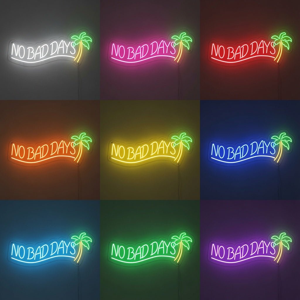 No Bad Days LED Neon Sign Wall Art Wall Neon Sign - Shineneon