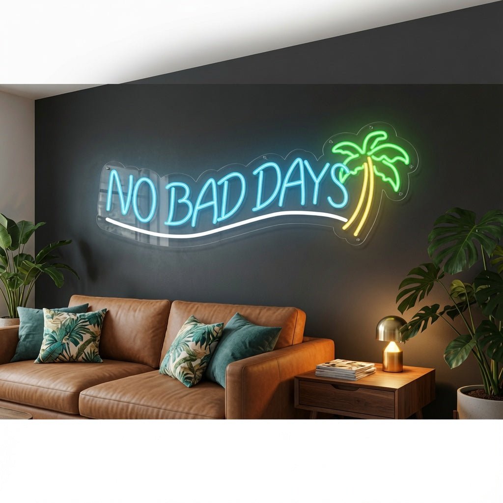 No Bad Days LED Neon Sign Wall Art Wall Neon Sign - Shineneon