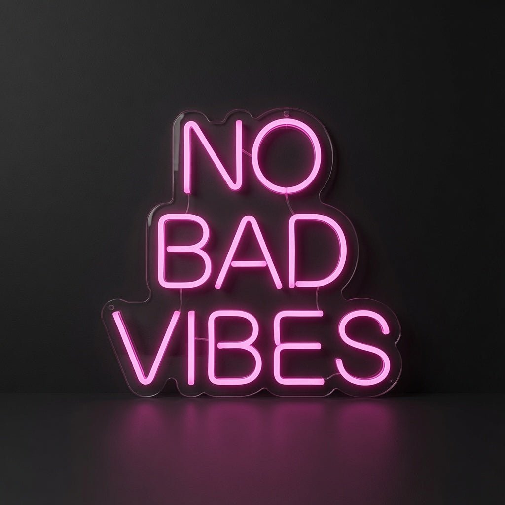 No Bad Vibes LED Neon Sign Home Decor Wall Neon Sign - Shineneon