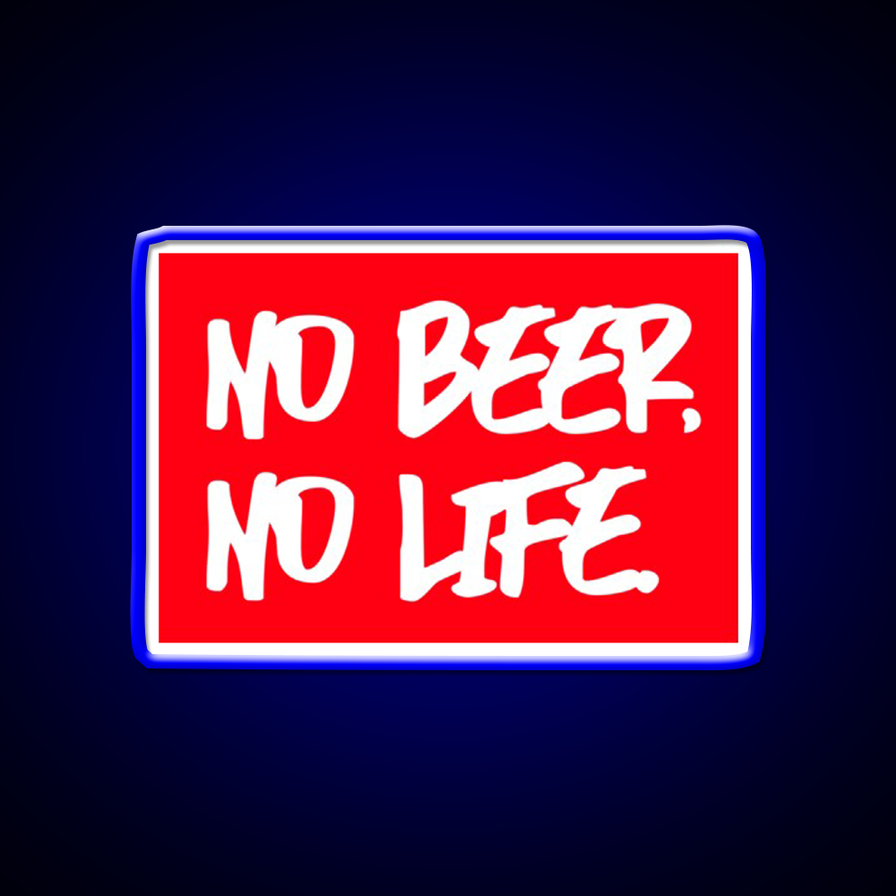 No Beer No Life Man Cave Bar Led Neon Sign Rgb Color