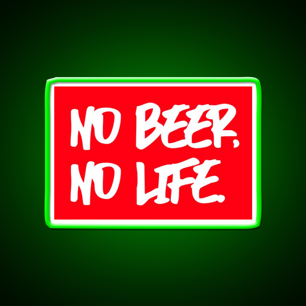 No Beer No Life Man Cave Bar Led Neon Sign Rgb Color