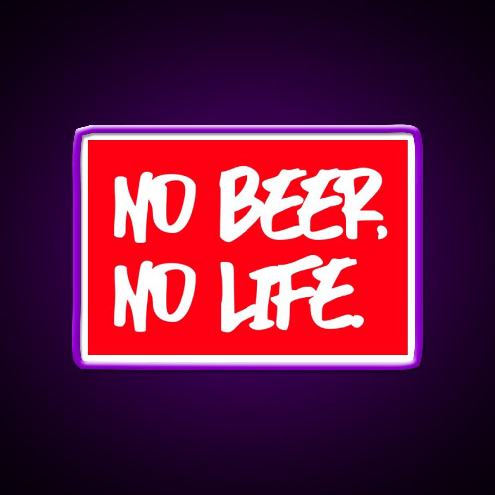 No Beer No Life Man Cave Bar Led Neon Sign Rgb Color