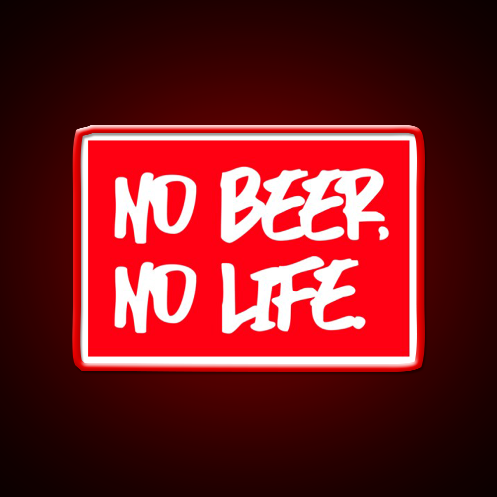 No Beer No Life Man Cave Bar Led Neon Sign Rgb Color