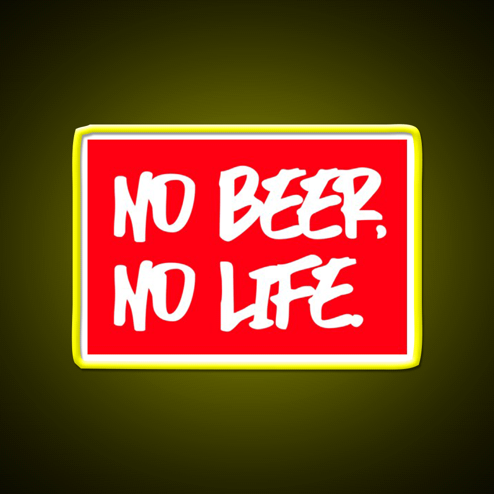 No Beer No Life Man Cave Bar Led Neon Sign Rgb Color